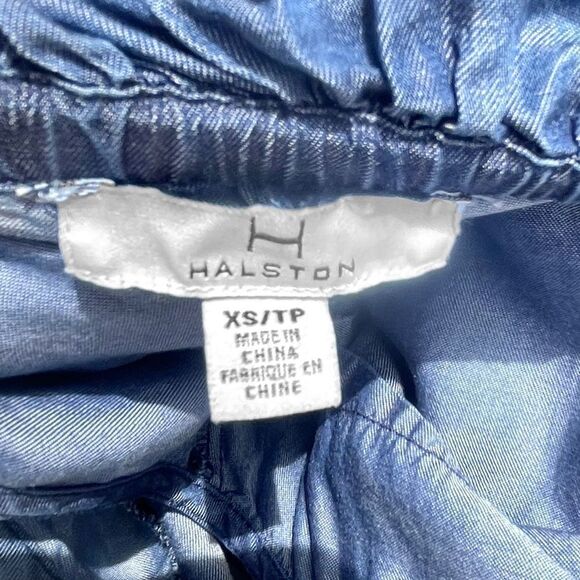 Halston Chambray Jumpsuit - Picture 10 of 11